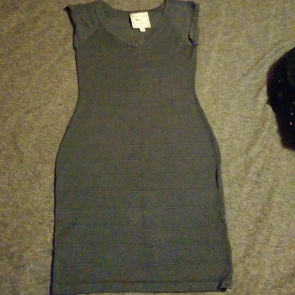 Gray mini dress
